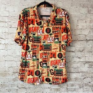 San Francisco Giants Medium Short Sleeve Button Down Shirt MLB Beat LA Hawaiian